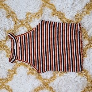 Striped Crop Tank Top